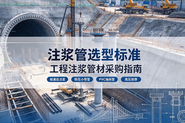勐腊注浆管选型标准